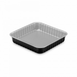 Форма для запекания квадратная, 24 см, сталь с антипригарным покрытием, черный, серия Silver Elegance, GUARDINI, Италия, GUARDINI (Италия)