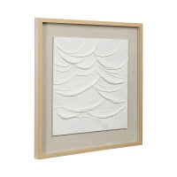 Панно декоративное с эффектом 3D Minimalism Flow, 50 х 50 см, холст, дерево, белый, серия Art, BERGENSON BJORN, Великобритания_00819730056353029691.jpg