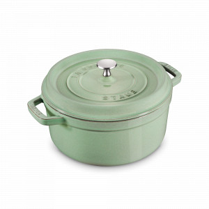 Кокот круглый, 2.2 л, 20 см, чугун, мятный, серия La Cocotte, STAUB, Франция, STAUB (Франция)