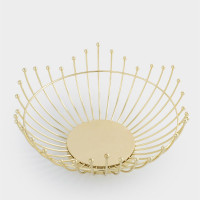 Корзина для фруктов «Бусины», 27 см, металл, золотистый, серия Spin, ANNA LAFARG, Китай_00821050000615335925.jpg