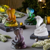 Статуэтка декоративная Змея , 12 см, хрусталь, янтарно-зеленый, DECOR DE TABLE, Россия_00817830055216088112.jpg