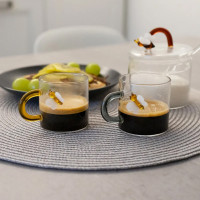 Набор из 2-х кофейных кружек«Пчелки», 130 мл, стекло боросиликатное, серия Monterey, WD Lifestyle, Италия_00819440047493418061.jpg