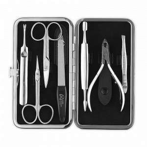 Набор маникюрный в футляре, 7 предметов, GD, Германия, Мужской маникюрный набор