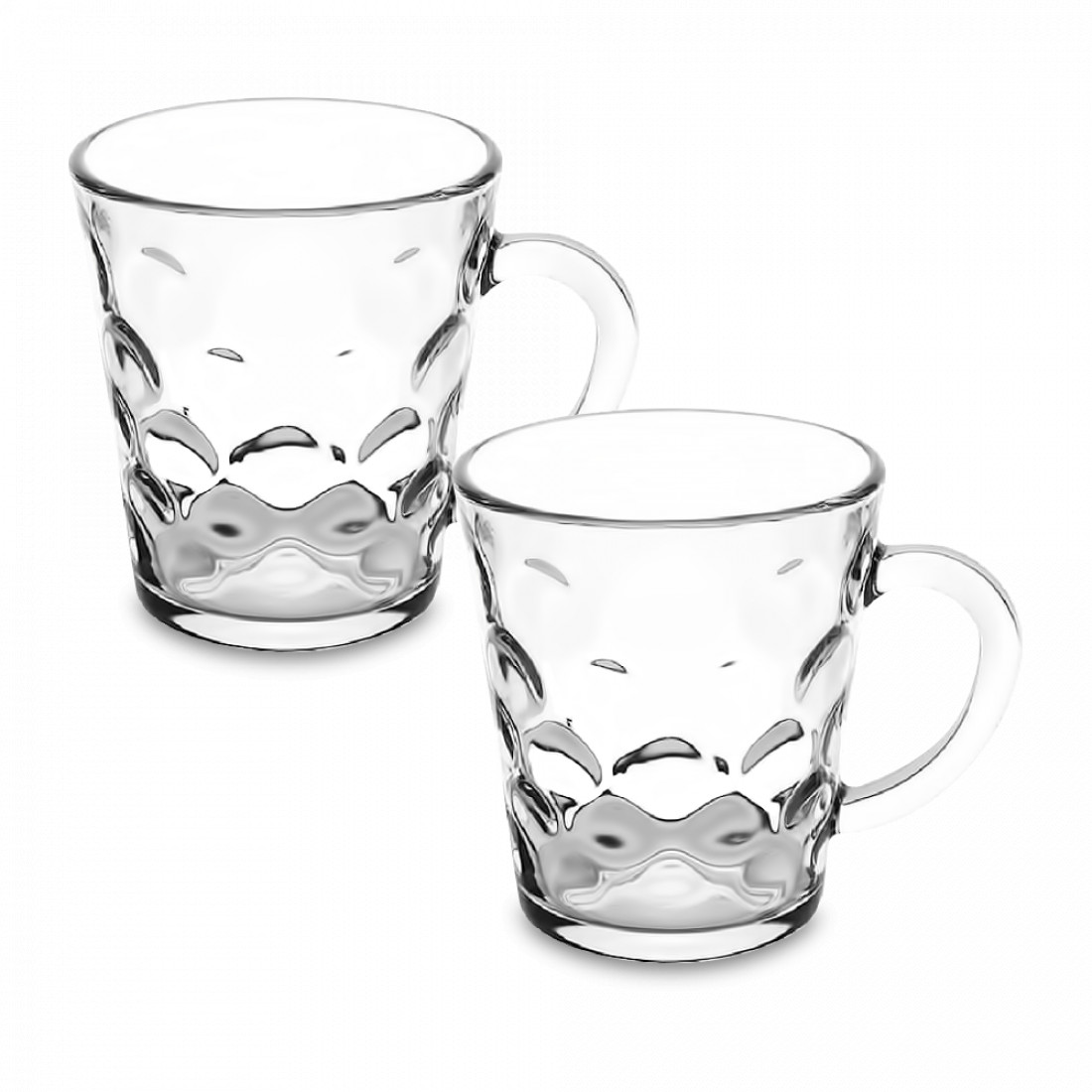 Набор из 2-х кружек, объем: 270 мл, материал: стекло, GLASSLOCK, Корея