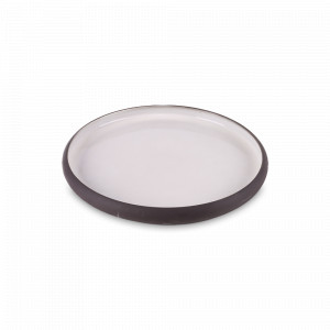Тарелка закусочная Black/White, 21 см, керамика, черный, белый, ROOMERS TABLEWARE, Нидерланды, Тарелки десертные