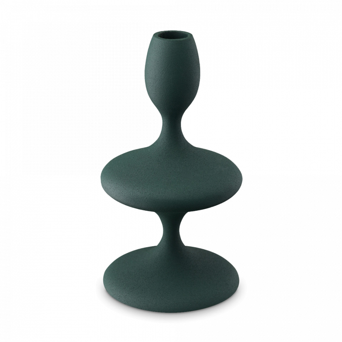 Подсвечник на одну свечу, 20 см, металл, темно-зеленый, серия Vivlend, BERGENSON BJORN, Великобритания
