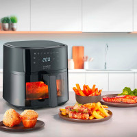 Аэрофритюрница , 6 л, пластик, черный, CASO, Германия_00820500047122725789.jpg