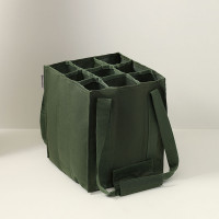 Сумка для 9-ти бутылок, 23 х 23 см, полиэстер 600D, темно-зеленый, серия Smart Picnic, SMART SOLUTIONS, Китай_00821110063568037650.jpg