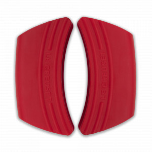 Набор из 2-ух съемных прихваток для кастрюль, 6,5 х 3,5 см, силикон, красный, серия Cerise, LE CREUSET, Франция, Кухонные аксессуары LE CREUSET