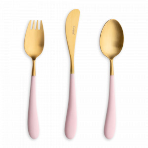 Набор детских столовых приборов, 3 предмета, нержавеющая сталь 18/10, серия Alice, CUTIPOL, Португалия, Детские наборы CUTIPOL