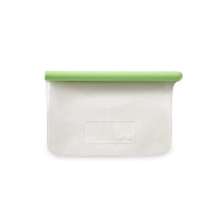 Пакет плоский для хранения продуктов, 0.5 л, силикон, зеленый, серия Reuse & Reduce, LEKUE, Испания