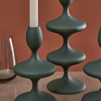 Подсвечник на одну свечу, 29 см, металл, темно-зеленый, серия Vivlend, BERGENSON BJORN, Великобритания_00818840045397255811.jpg