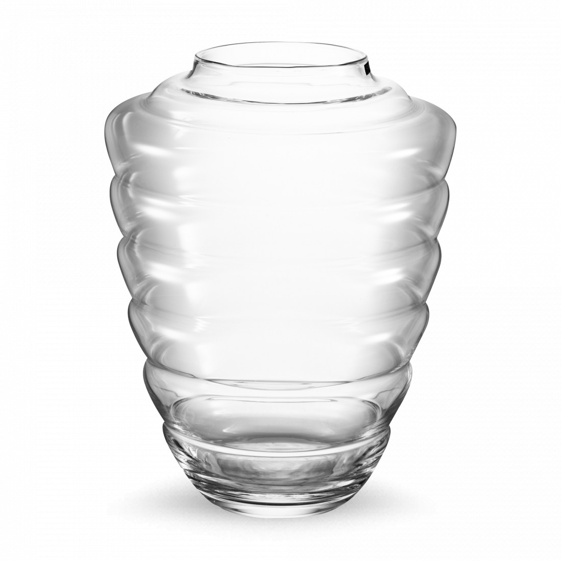 Ваза Риббад, 12.5 х 35.5 см, стекло, прозрачный, Rasteli, Бельгия