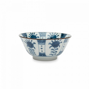Салатник порционный, 14.8 см, 550 мл, фарфор, белый, синий, серия Mixed Bowls, TOKYO DESIGN, Нидерланды, Салатники порционные