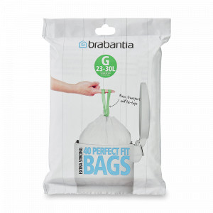 Пакет для мусора G, 40 штук, 23-30 л, полиэтилен, BRABANTIA, Бельгия, Мусорные ведра 30 л. Brabantia
