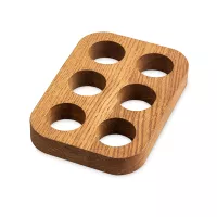 Подставка для 6-ти яиц, 18 х 12.5 см, коричневый, UNECA, Россия, 