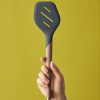 Лопатка с прорезями, 32 см, нейлон, силикон, коричневый, черный, серия SmartChef, SMART SOLUTIONS, Россия_00817550042330627085.jpg