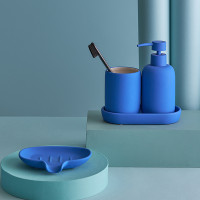 Мыльница Flow, 14 х 10 см, керамика, синий индиго, серия Bath, BERGENSON BJORN, Великобритания_00818840045483205280.jpg