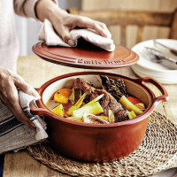 Кастрюля , 4 л, керамика, 26 см, терракот, серия Sublime, EMILE HENRY, Франция_00813140038083707152.jpg
