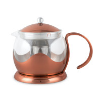 Чайник заварочный с фильтром, 660 мл, нержавеющая сталь, стекло, медный, серия La Cafetiere, KITCHEN CRAFT, Великобритания