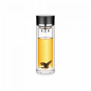 Инфузер чайный портативный, 280 мл, боросиликатное стекло, нержавеющая сталь, SAMADOYO, Китай, Кружки и стаканы термо