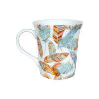 Кружка «Блестящие перья», 410 мл, фарфор, белый, декор, KOENITZ, Германия_00813010046928855137.jpg