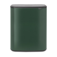 Контейнер для мусора, 60 л, нержавеющая сталь, зеленый, серия BO TOUCH BIN, BRABANTIA, Бельгия