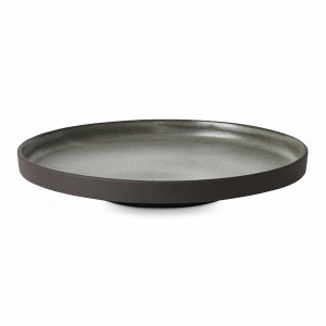 Тарелка закусочная Brown, 20.5 см, каменная керамика, коричневый, серый, ROOMERS TABLEWARE, Нидерланды, Тарелки керамические