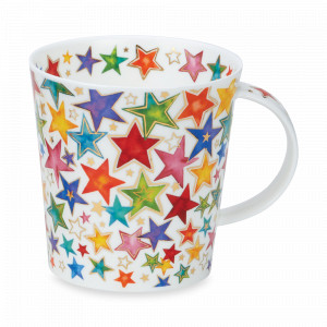 Кружка «Ослепительные звезды», 480 мл, костяной фарфор, белый, декор, серия Cairngorm, DUNOON, Великобритания, Дорогие кружки