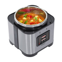 Мультиварка - скороварка, 5 л, нержавеющая сталь, пластик, стальной, черный, красный, STEBA, Германия_00805430065317195144.jpg