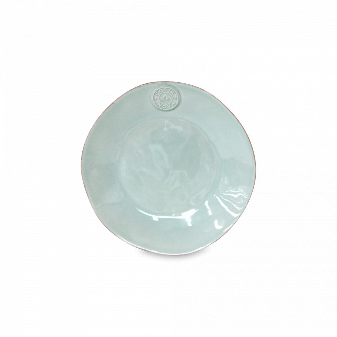 Тарелка закусочная Turquoise, 21 см, керамика, голубой, серия Nova, COSTA NOVA, Португалия