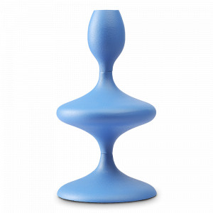 Подсвечник на одну свечу, 20 см, металл, синий, серия Vivlend, BERGENSON BJORN, Великобритания, Подсвечники и канделябры