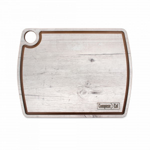 Доска разделочная композитная c желобом, 29х22см, дуб белый, серия Fashion, ComposeEat, Россия, Разделочные доски