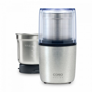 Кофемолка с 2 чашками, 90 мл, нержавеющая сталь, пластик, стальной, CASO, Германия, CASO (Германия)