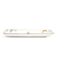 Блюдо прямоугольное «Лошадка у елки», 34 х 13 см, керамика, белый, красный, серия Festival, ANNA LAFARG, Китай_00821150051376377552.jpg