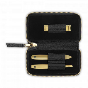 Набор маникюрный в кожаном футляре, чёрный, 3 предмета, Twinox Gold Edition, ZWILLING J.A. HENCKELS, Германия, ZWILLING (Германия)