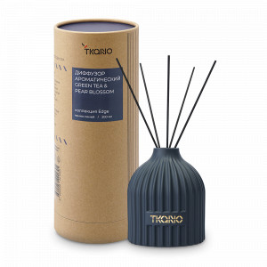 Диффузор ароматический Green tea &amp; Pear blossom, 200 мл, тёмно-синий, серия Edge, TKANO, Китай, Ароматы для дома