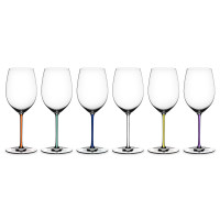 Набор из 6-ти бокалов для красного вина CABERNET/MERLOT, 709 мл, 25 см, хрусталь, ручная работа, серия Fatto A Mano, RIEDEL, Австрия