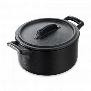 Кокот круглый, 200 мл, 10 см, фарфор, черный, серия Belle Cuisine, REVOL, Франция, REVOL (Франция)