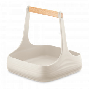 Органайзер для хранения All Together, 22 х 22 х 22,5 см, пластик, дерево, белый, серия Tierra, GUZZINI, Италия, Органайзеры для хранения