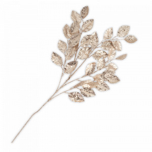 Украшение ветка декоративная Листья, 74 см, пластик, металл, золотистый, серия Event, ANNA LAFARG, Китай, Event ANNA LAFARG
