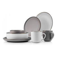 Тарелка обеденная Tracy, 26 см, керамика, серый, WALMER, Великобритания_00812230039850124796.jpg