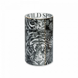 Ваза , 20 см, костяной фарфор, белый, черный, серия Wild Spirit, TAITU, Италия, Скидка  до -20% на фарфор TAITU