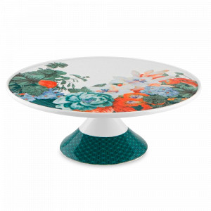 Блюдо для торта, 36 см, фарфор, декор, серия Duality, VISTA ALEGRE, Португалия, Блюда для торта, десерта