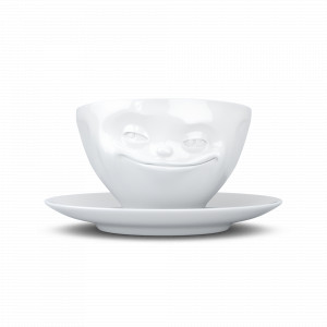 Пара чайная, 200 мл, фарфор, белый, серия Grinning, TASSEN, Германия, TASSEN (Германия)