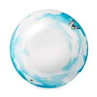 Тарелка суповая , 20,5 см, костяной фарфор, белый, голубой, серия Prati Italiani, TAITU, Италия, 