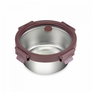 Ланч-бокс , 650 мл, нержавеющая сталь, фиолетовый, SMART SOLUTIONS, Россия, Ланч-боксы