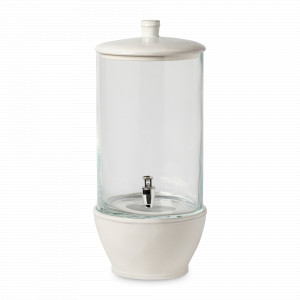 Диспенсер для напитков White, 21 х 47 см, 10 л, керамика, стекло, белый, серия Pacifica, COSTA NOVA, Португалия, Кувшины
