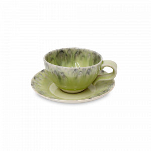 Пара чайная Lemon, 250 мл, керамика, зеленый, серия Madeira, COSTA NOVA, Португалия, Чайные пары
