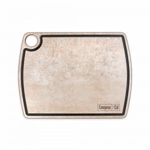 Доска разделочная композитная c желобом, 29х22см, порфир кремовый, серия Fashion, ComposeEat, Россия, Разделочные доски